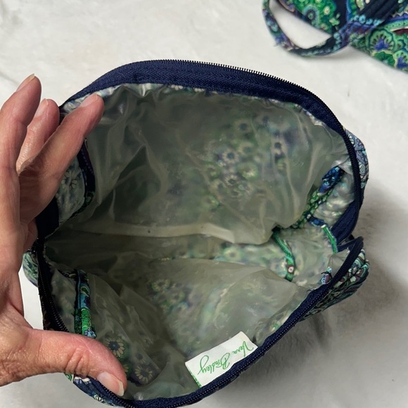 Vera Bradley Blue and Green Paisley 6 piece  Tote Set - Picture 15 of 16